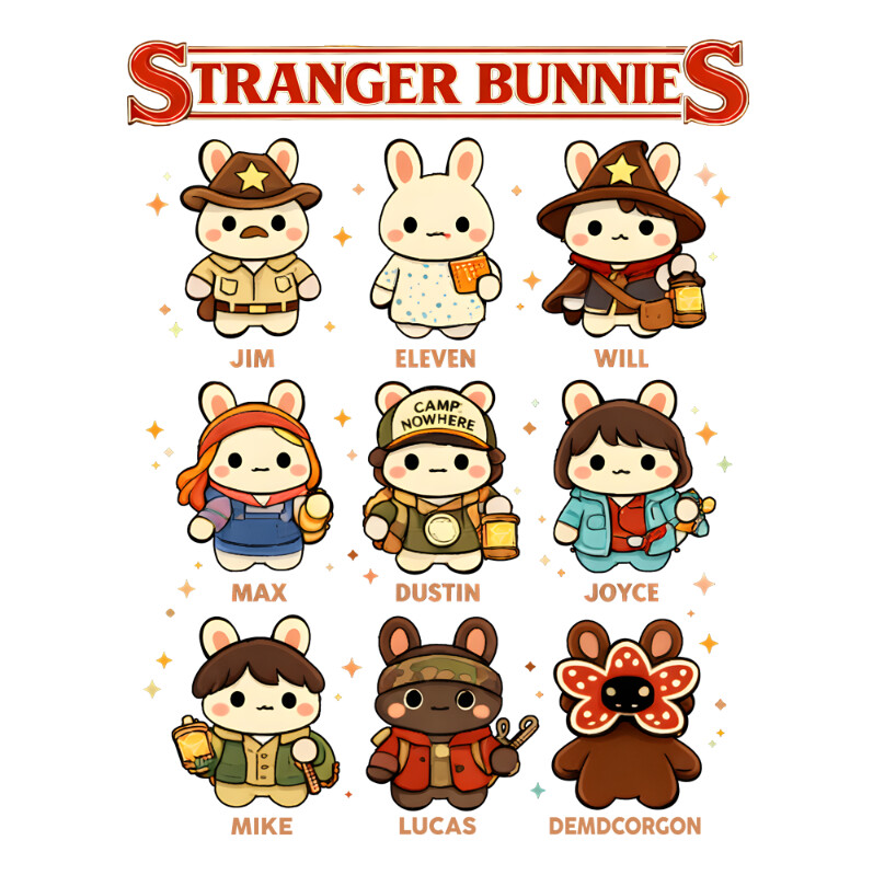 Cute bunny adventure crew png