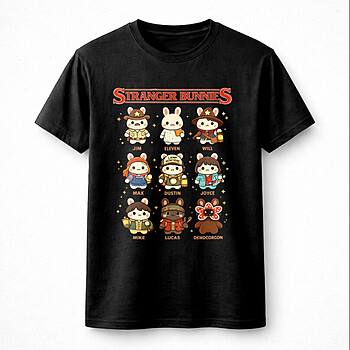 Alternative view of Bold cute bunny adventure crew png – Adorable Character Graphic