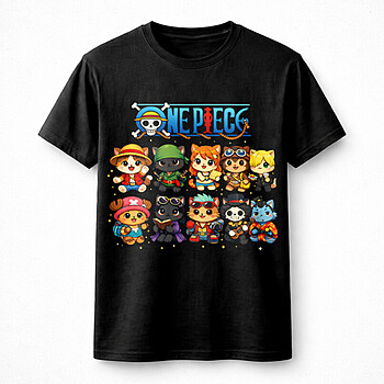 Alternative view of Bold cute pirate crew chibi png – Adorable Adventure Character Graphic