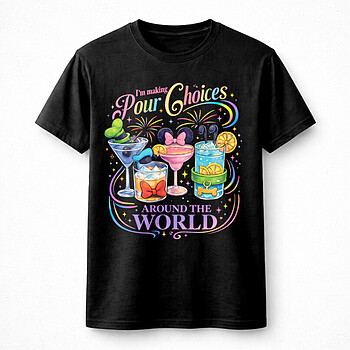 Alternative view of Bold pour choices around the world png – Funny Party Graphic