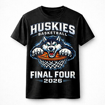 Alternative view of Bold husky basketball 2026 png – Powerful Animal Sports Graphic