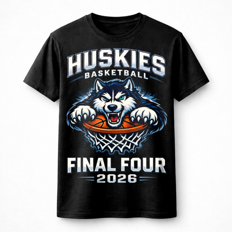Bold Husky Basketball 2026 Png – Powerful Animal Sports Graphic - Image 2