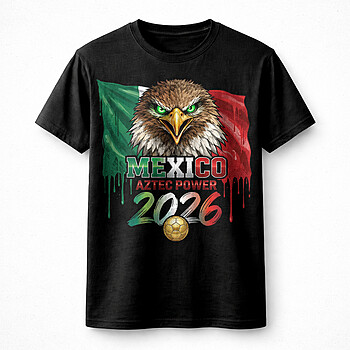 Alternative view of Mexico Aztec Power 2026 PNG: Ultimate Graphic for POD