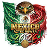 Majestic Mexico Aztec Power PNG featuring a fierce eagle and dripping Mexican flag colors for 2026 soccer fans