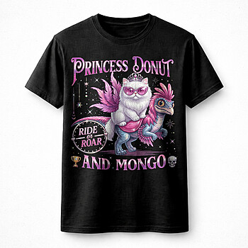 Alternative view of Princess Donut and Mongo PNG | Epic Ride or Roar File