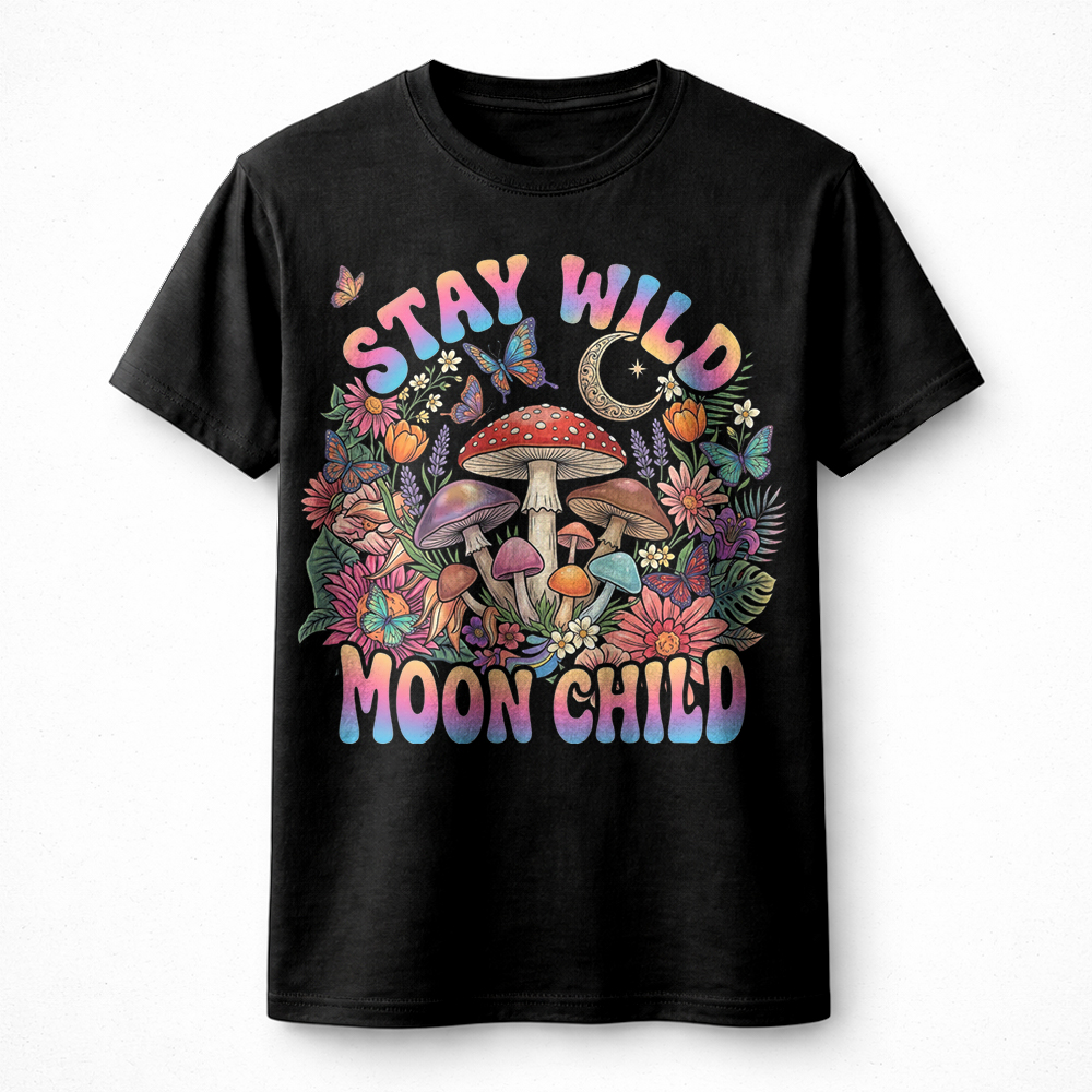 Stay Wild Moon Child PNG | Enchanting Retro Boho Art - Image 2