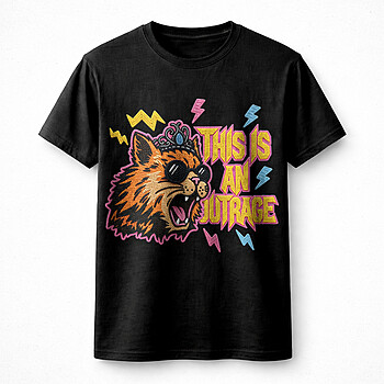 Alternative view of This Is An Outrage Embroidery PNG | Faux Stitch Cat File