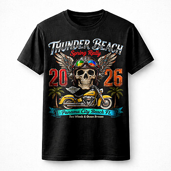 Alternative view of Thunder Beach Spring Rally 2026 PNG - Epic Biker Art
