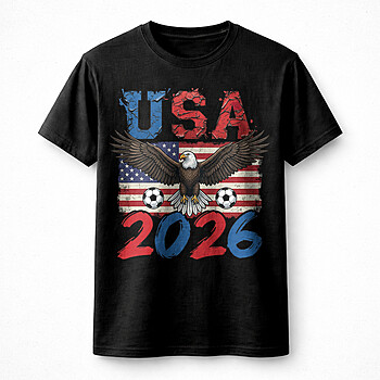 Alternative view of USA 2026 Soccer Eagle PNG | Ultimate Patriotic Sports File