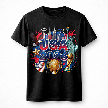 Alternative view of USA 2026 Soccer Trophy Splash PNG - Ultimate Art