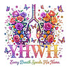 Luminous yhwh iridescent floral lungs png with glowing orchids and heavenly butterflies