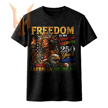 Alternative view of Freedom Is My Heritage PNG: Epic Juneteenth 250 Years Art