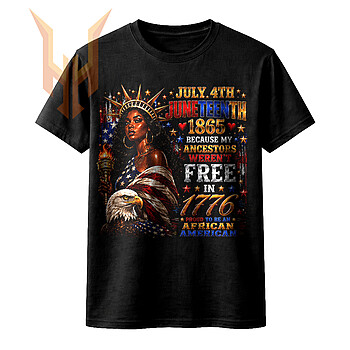 A majestic African American woman holding a torch like the Statue of Liberty is featured in this juneteenth black liberty png celebrating 1865 heritage.