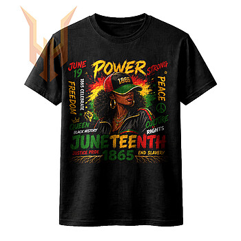Vibrant juneteenth black queen png illustration celebrating 1865 freedom, strength, and African American cultural heritage.