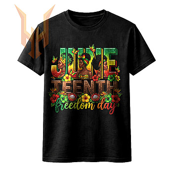 A stunning 3D graphic of three beautiful Black women surrounded by tropical flowers in this vibrant juneteenth freedom day png design.