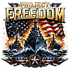 A cinematic and highly detailed project freedom battleship png featuring a powerful naval fleet, attack helicopters, and a bold American flag background with explosive graphics.
