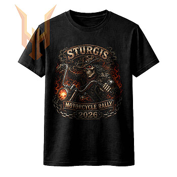A fierce flaming skeleton rider on a chopper, showcasing the ultimate sturgis 2026 motorcycle png design for hardcore highway enthusiasts.