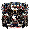 A patriotic bald eagle and dual tribal skulls celebrating the 86th anniversary in this stunning sturgis 2026 png