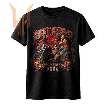 Alternative view of Biketoberfest Daytona Beach PNG: Ultimate Biker Girl Art